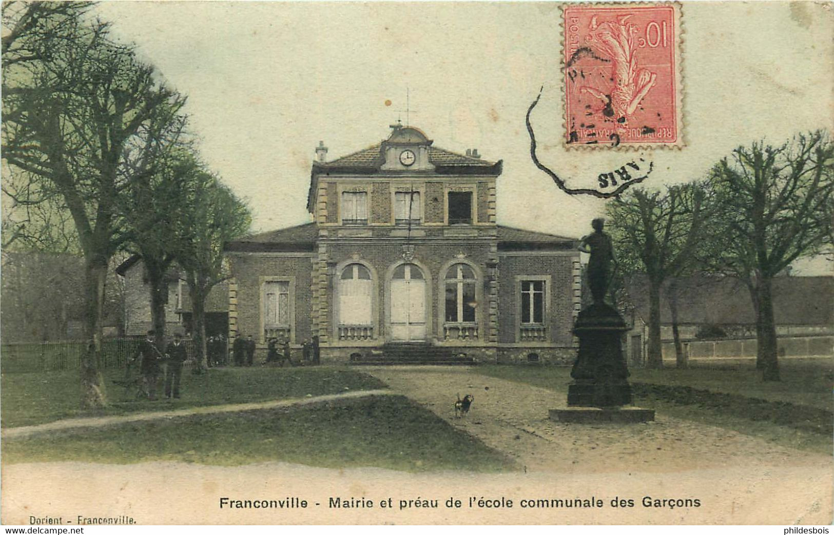 VAL D'OISE  FRANCONVILLE  Mairie Et Préau De L'école Communale - Franconville