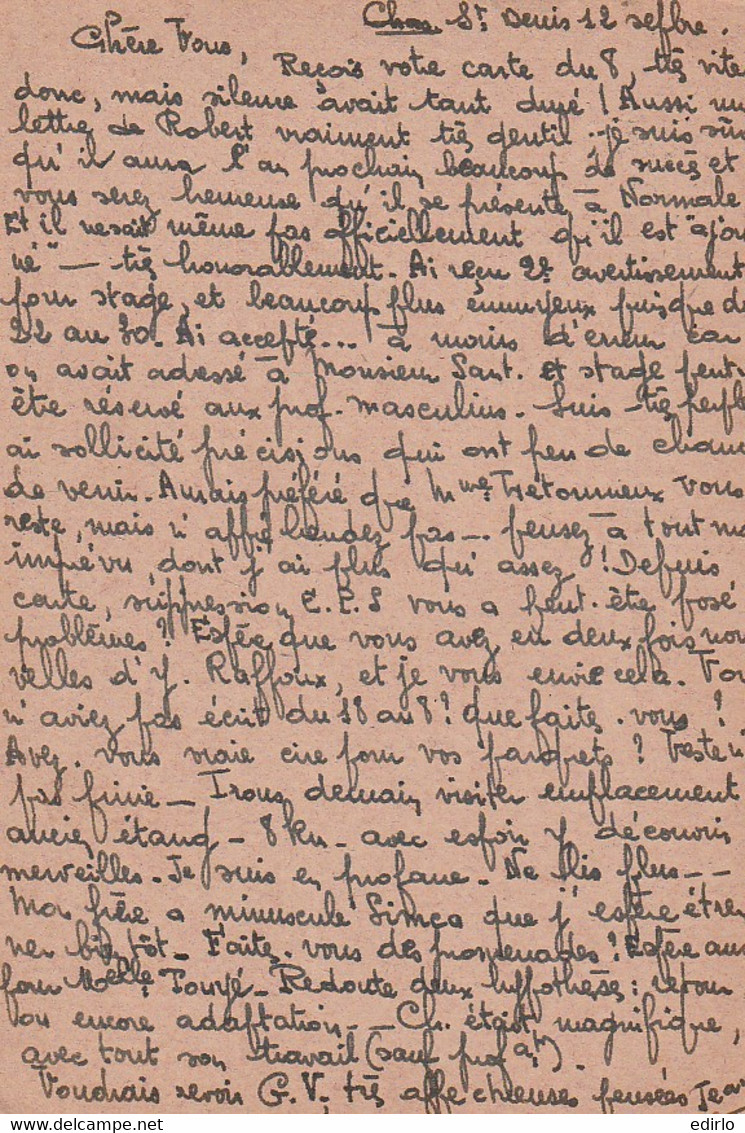 GUERRE 1939 Entiers Postaux Et Cartes Inter Zone (25/30%) Abondament écrites Au Même Destinataire  Soit 185 Ex - 1939-45