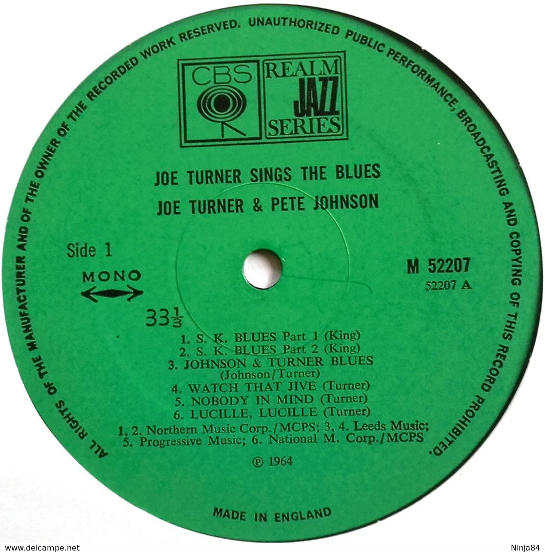 LP 33 RPM (12") Joe Turner   " Sings The Blues "  Angleterre - Soul - R&B