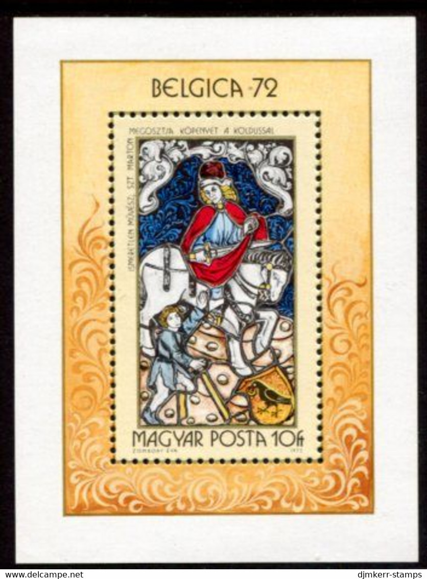 HUNGARY 1972 BELGICA '72 Exhibition Block MNH / **.  Michel Block 90 - Nuovi