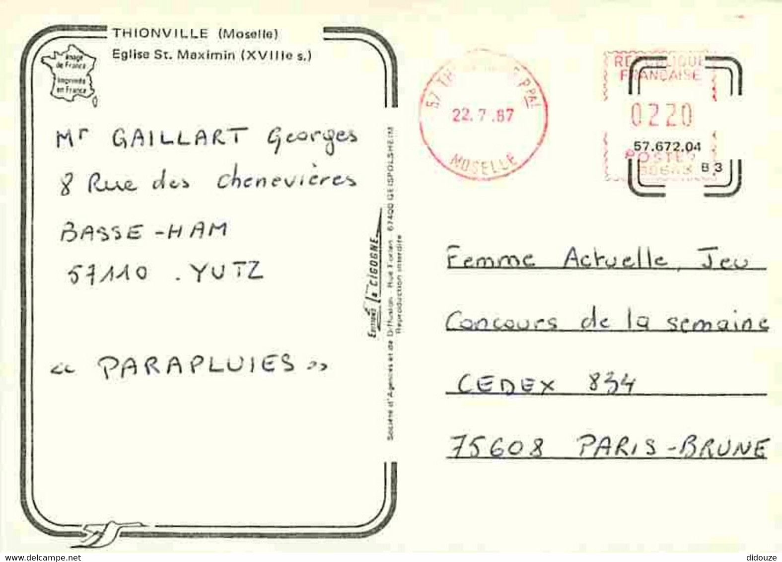 57 - Thionville - Eglise Sain Maximin - CPM - Voir Scans Recto-Verso - Thionville