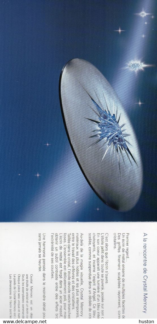 Thierry MUGLER - A La Rencontre De Cristal Memory - Werbung (Zeitschriften)