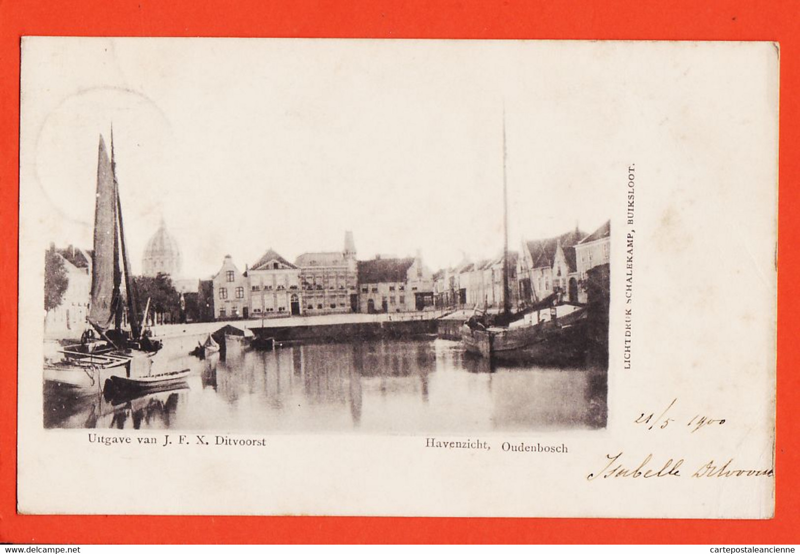 VaP118 ♥️ Rare OUDENBOSCH Noord-Brabant Havenzicht 1900 à Blanche LETU Paris-DITVOORST SCHALEKAMP Pays-Bas Nederland - Altri & Non Classificati