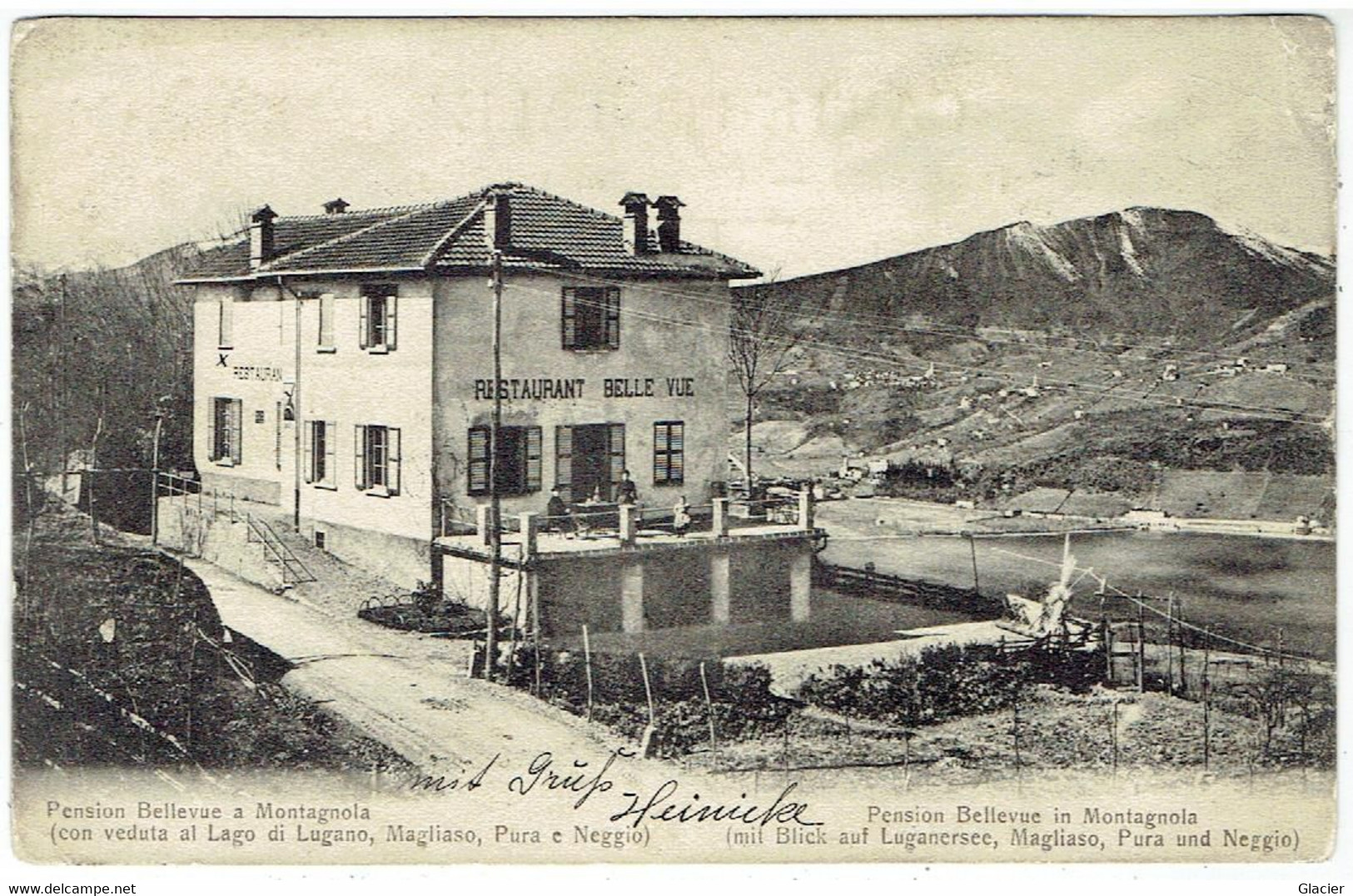 Ticino - MONTAGNOLA - Pension Bellevue - Verlag Schmidhauser Herisau - Montagnola