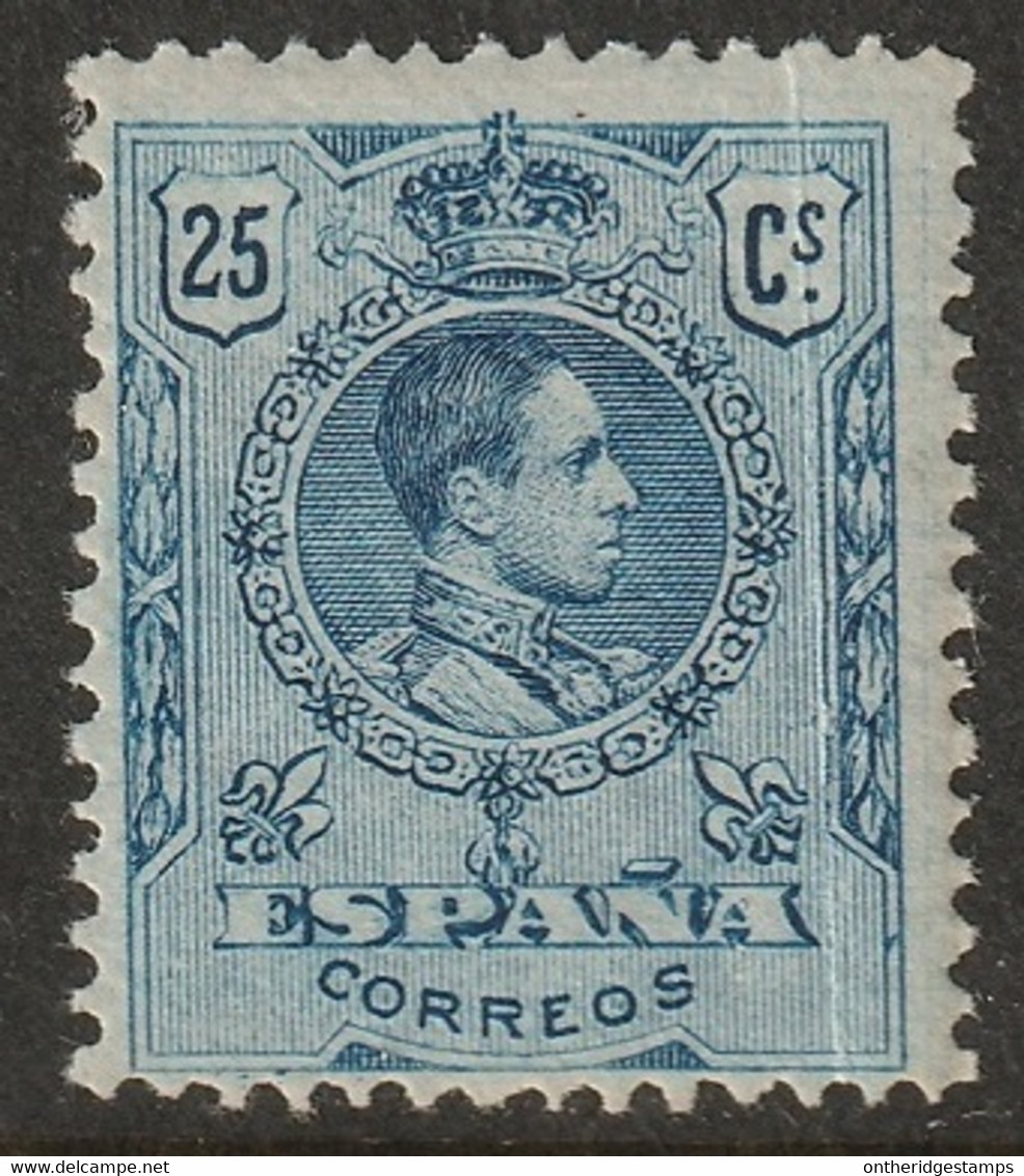 Spain 1909 Sc 302 Ed 274 Yt 248 MH* Crease - Nuevos