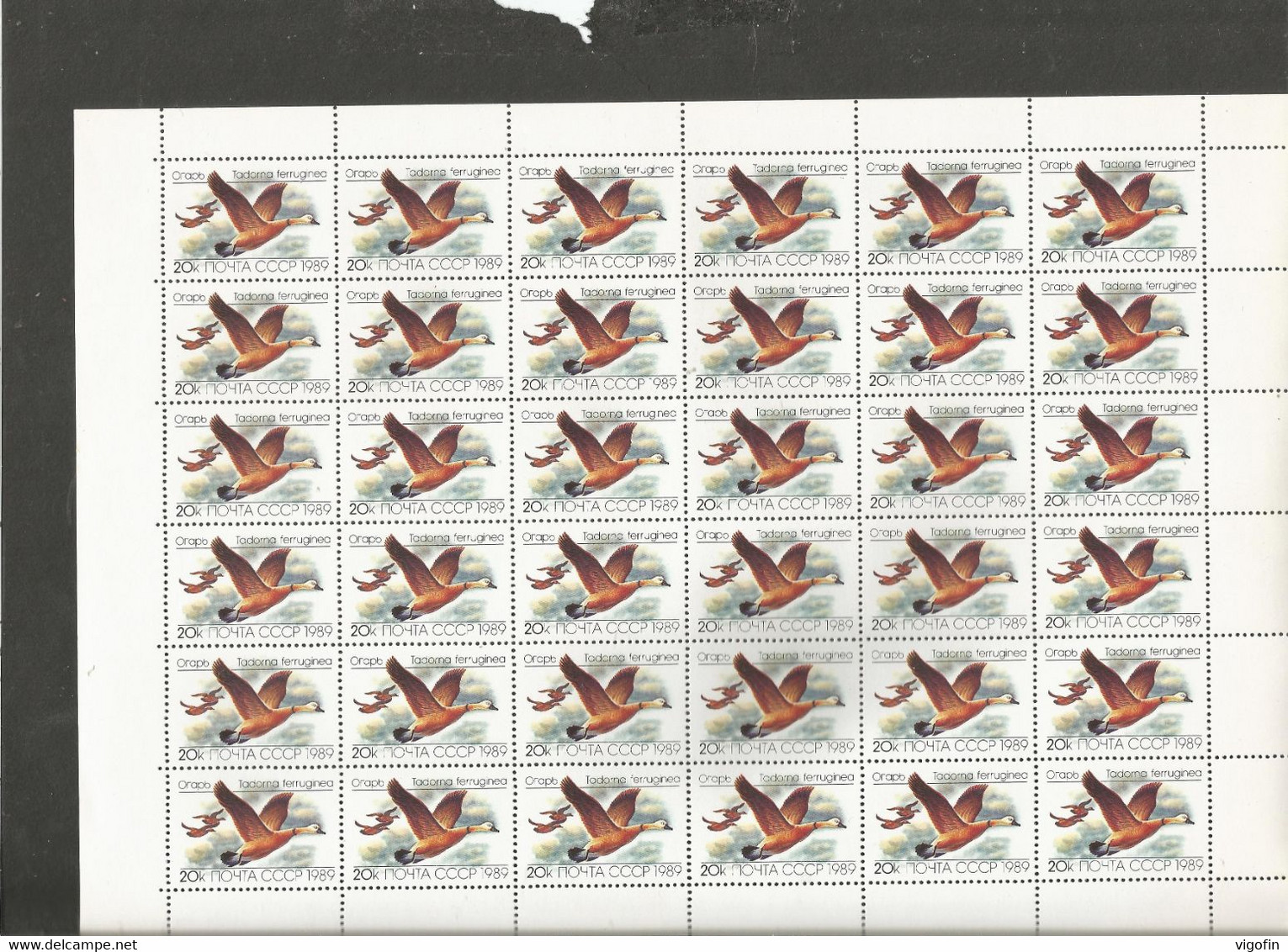 USSR 1989- DUCKS, S S S R, 3sheet, MNH - Full Sheets