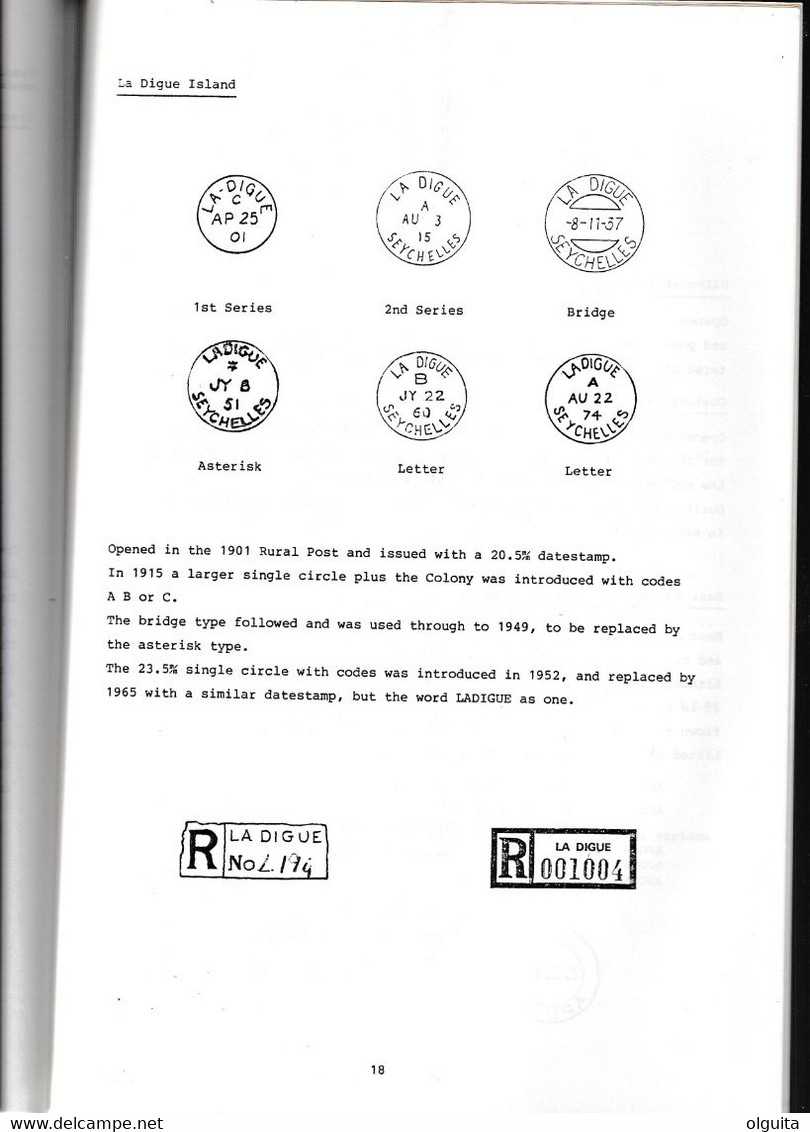 902/35 -- BOOK SEYCHELLES Cancellations And Instructional Markings , By Mc Cloy , 23 Pg , 1980 - Good Condition - Philately And Postal History