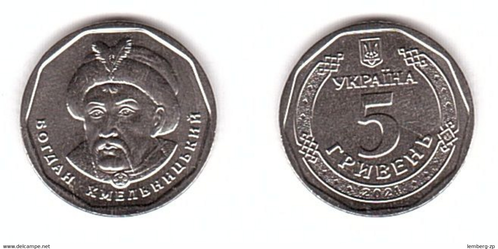 Ukraine - 5 Hryven 2021 UNC Lemberg-Zp - Oekraïne