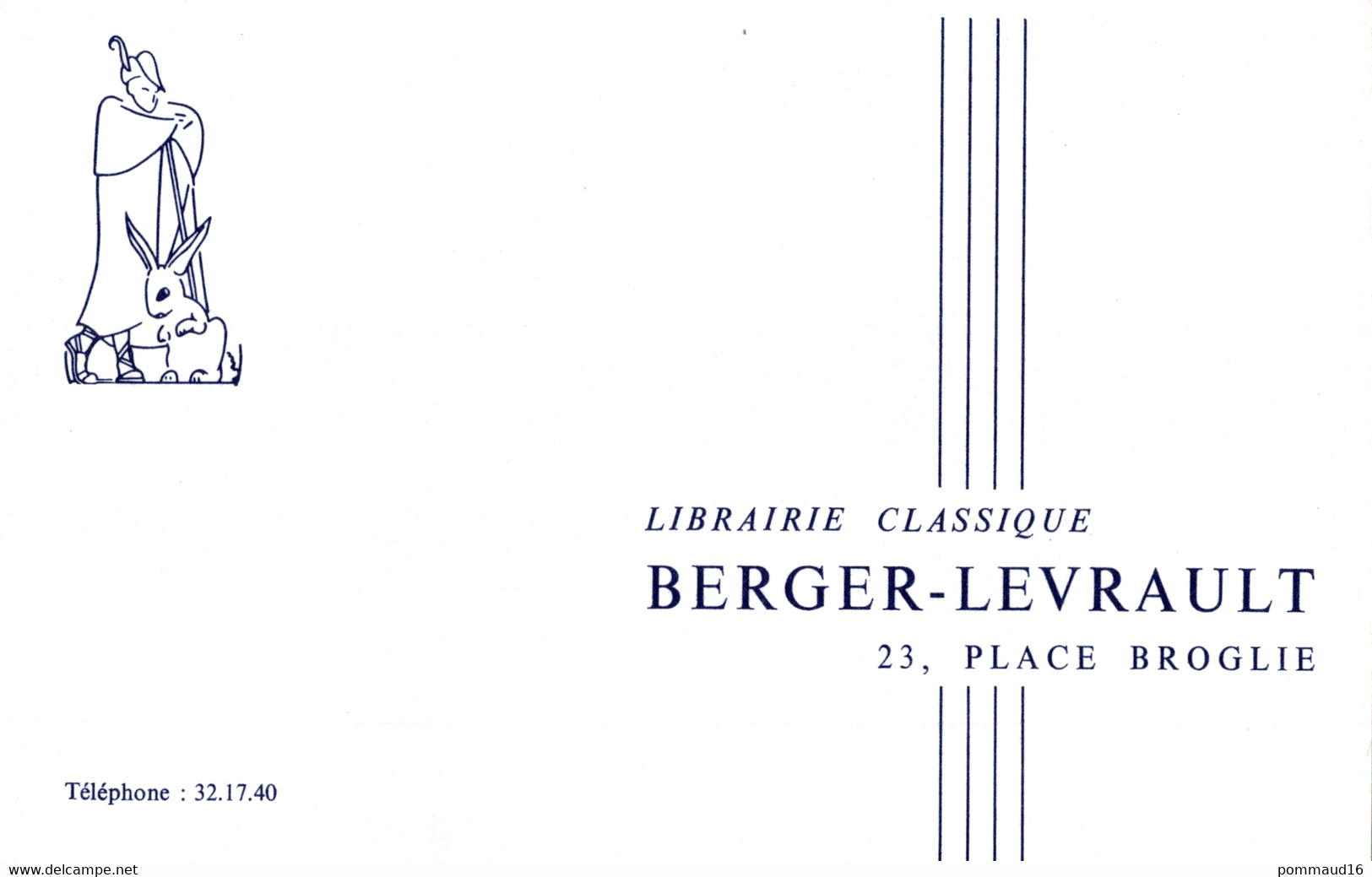 Buvard Berger-Levrault, Librairie Classique - L