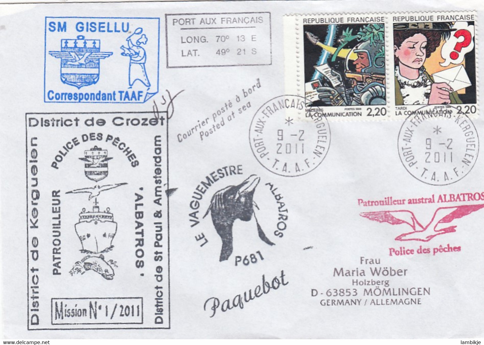 Antarctica TAAF Cover 1985-2010 - Briefe U. Dokumente