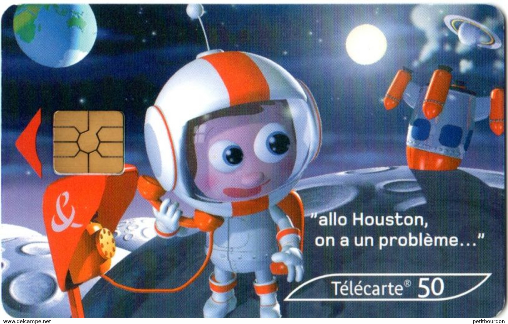 Télécartes 50 - France Telecom Allo Houston - Année 2003 - Opérateurs Télécom