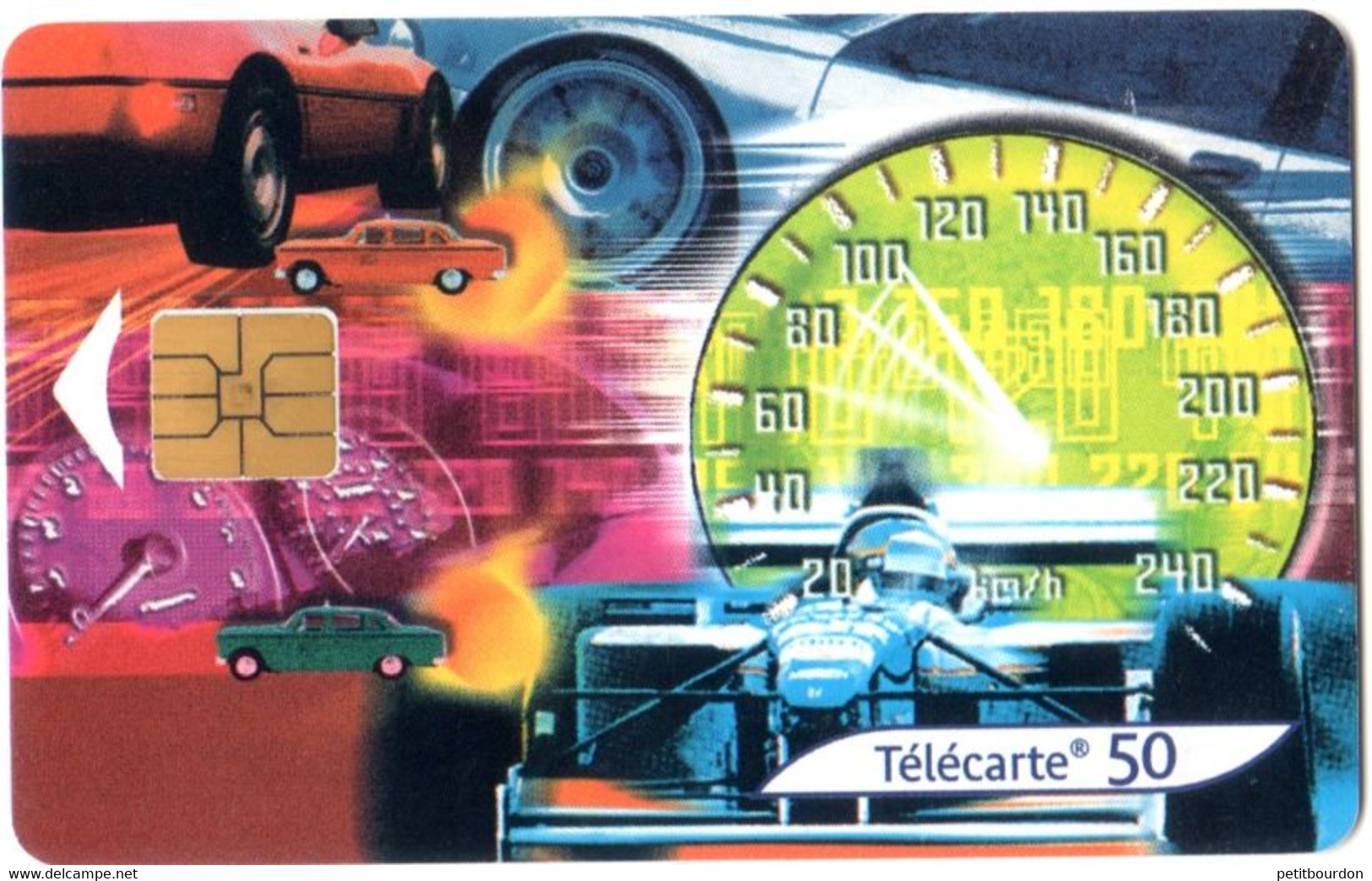 Télécartes 50 - France Telecom Carte N° 5 L'automobile - Année 2001 - Opérateurs Télécom