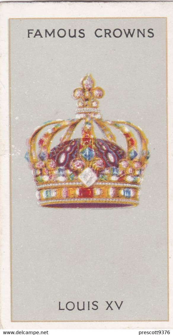2 Louis XV - Famous Crowns 1938  -  Phillips Cigarette Card - Original - Royalty - Phillips / BDV