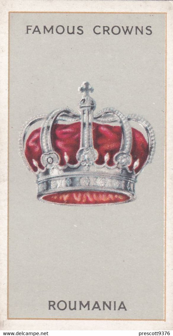 Rumania - Famous Crowns 1938  -  Phillips Cigarette Card - Original - Royalty - Phillips / BDV