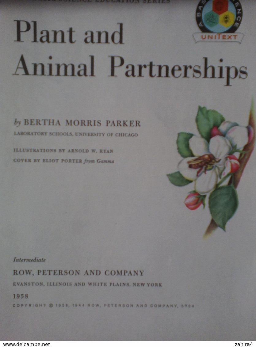 USA Plant And Animal Partnership Basic Science Education Series Bertha Morris Parker Plus De 35 Dessin By Arnold W. Ryan - Vida Salvaje