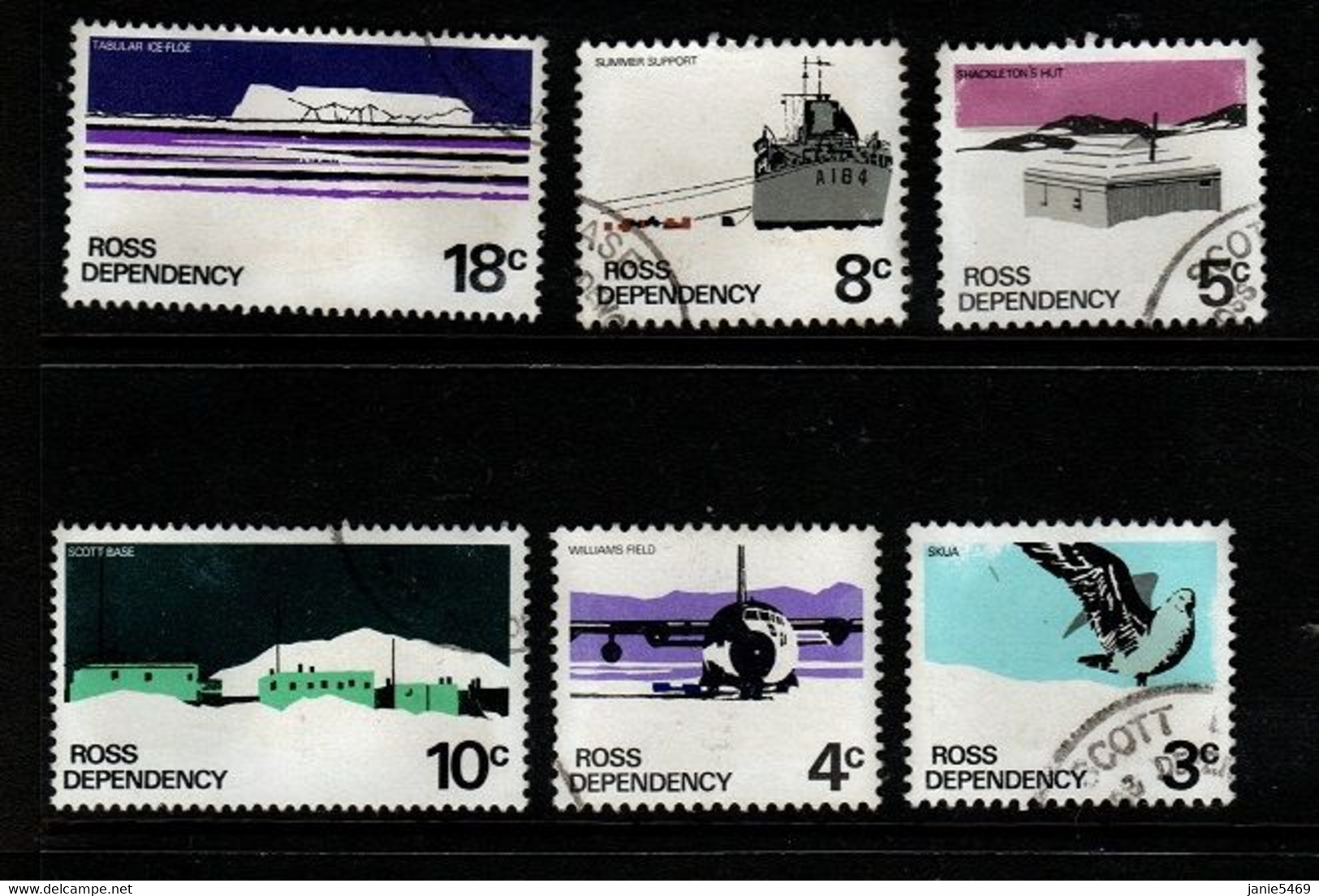 Ross Dependency 1972 Definitives Used Set - Used Stamps