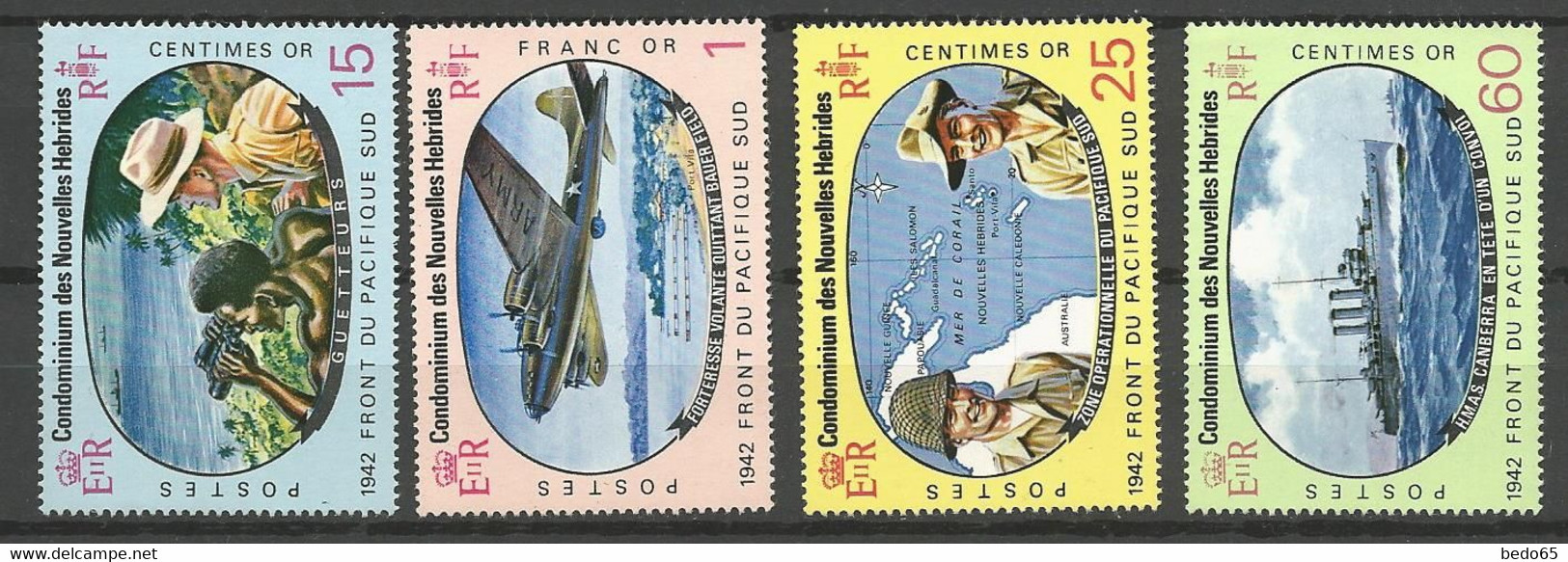 NOUVELLE HEBRIDE N° 257 à 260 NEUF**  SANS CHARNIERE   / MNH - Unused Stamps