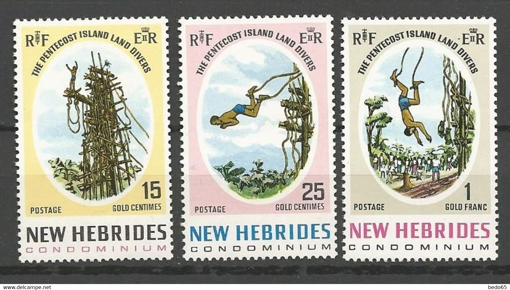 NOUVELLES-HEBRIDES  N° 289 à 291 NEUF* TRACE DE  CHARNIERE / MH - Neufs