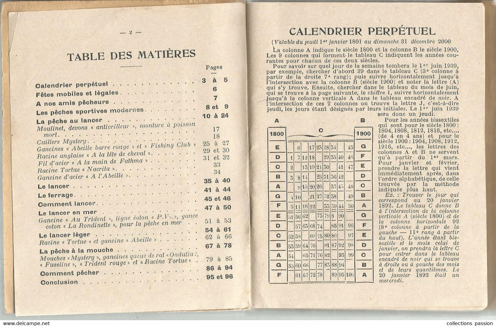 Le Calendrier Du Pêcheur Et Les Mille Et Une Recette De La RACINE TORTUE , Pêche , 96 Pages, 7 Scans , Frais Fr 3.35 E - Pesca