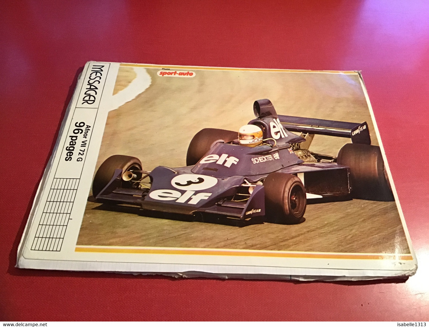 Ancien Cahier 1976 1977 Cahier écrit En Anglais Voitures De Course Voiture Formule 1 Sport Auto  Elf En L état - V