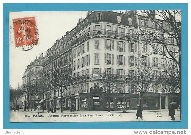 CPA 3010 - Avenue Parmentier à La Rue Renault PARIS XIème - Edition FLEURY - Distrito: 11