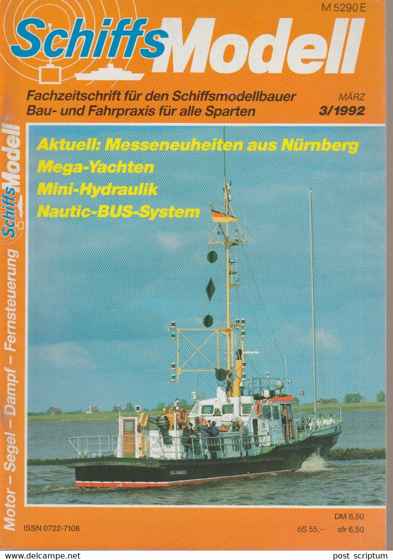 Revue - Schiff - Schiffs Modell  März 1992 - Messenneuheiten Aus Nürnberg - Auto En Transport