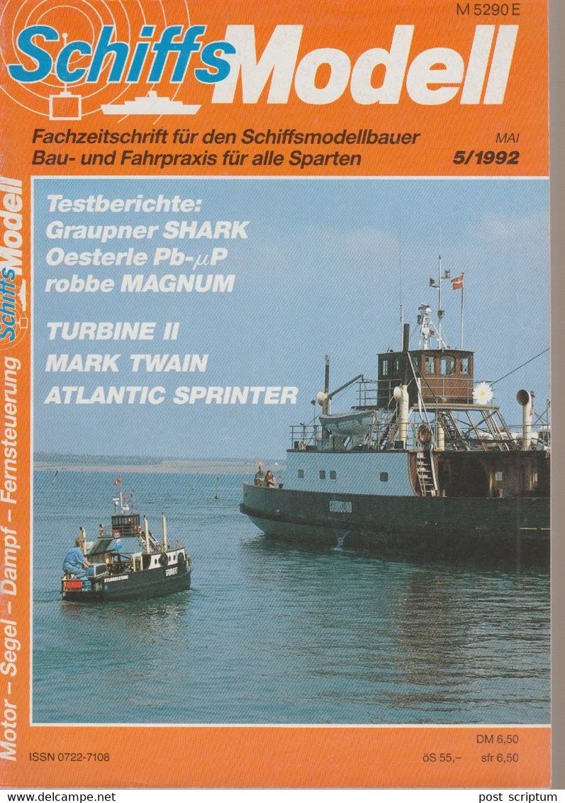 Revue - Schiff - Schiffs Modell  Mai 1992 - Graupner Shark - Automóviles & Transporte