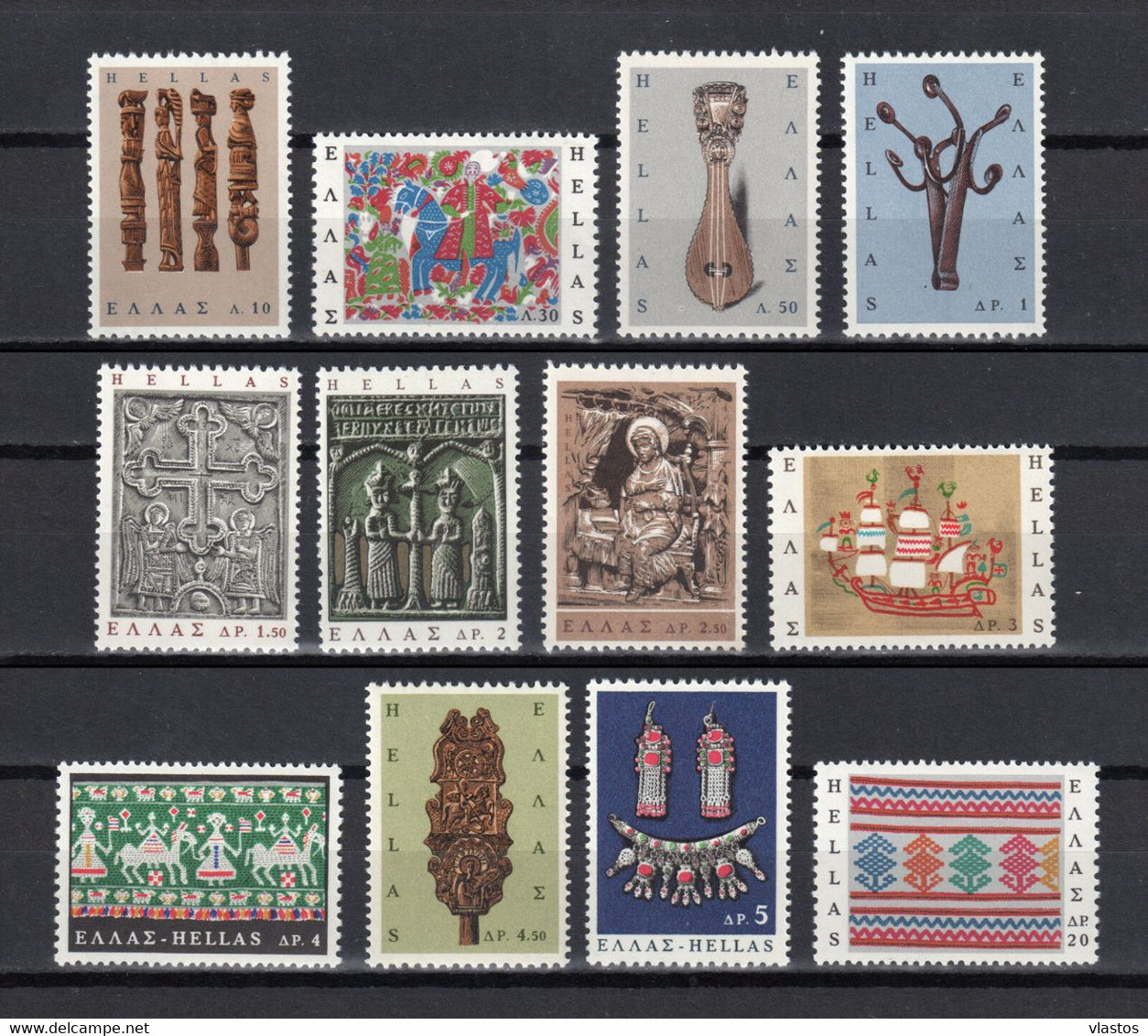 GREECE 1966 COMPLETE YEAR MNH