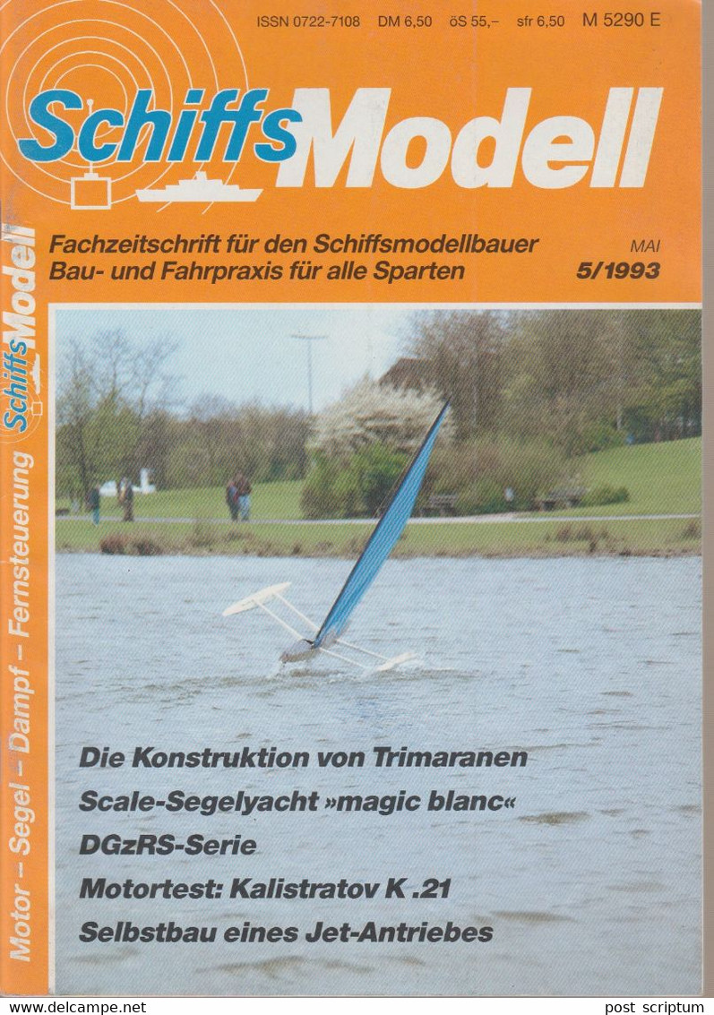 Revue - Schiff - Schiffs Modell  MAi 1993 - Die Konstruktion Von Trimaranen - Automóviles & Transporte