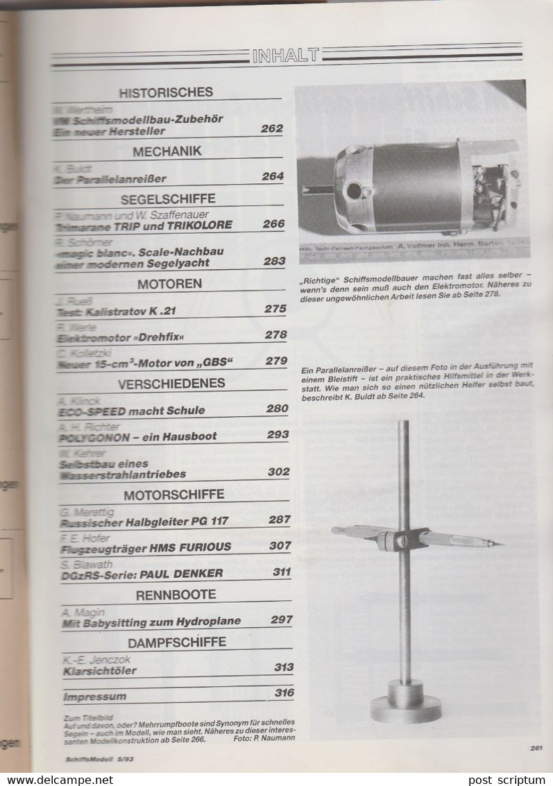 Revue - Schiff - Schiffs Modell  MAi 1993 - Die Konstruktion Von Trimaranen - Auto En Transport