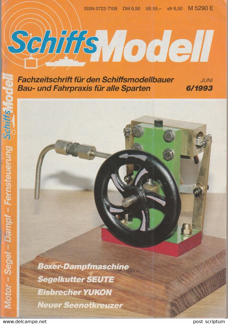 Revue - Schiff - Schiffs Modell  Juni 1993 - Boxer Dampfmaschine - Auto En Transport