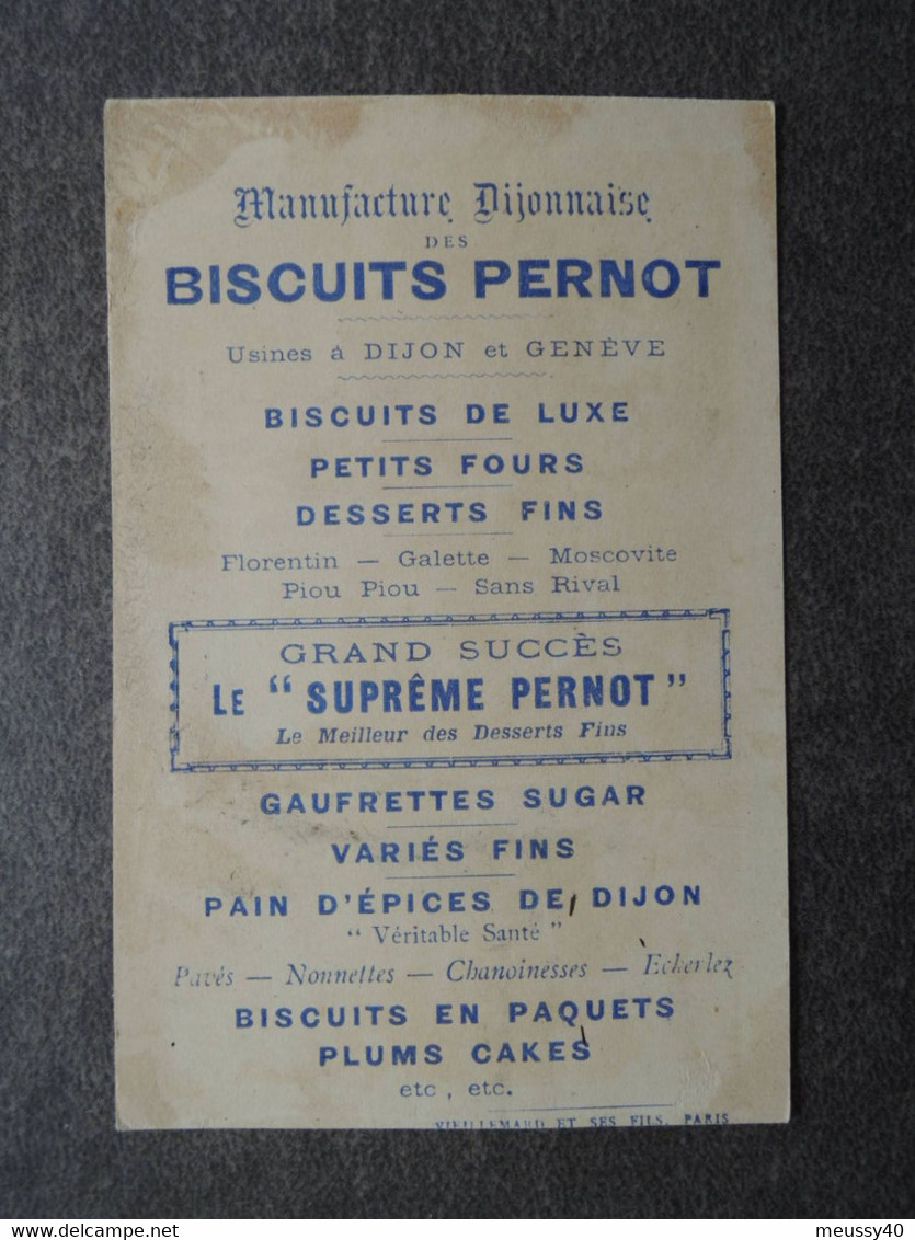 CHROMO  Lith. Vieillemard.  Biscuits PERNOT.    Moyens De Transport.  La Balayeuse. - Otros & Sin Clasificación