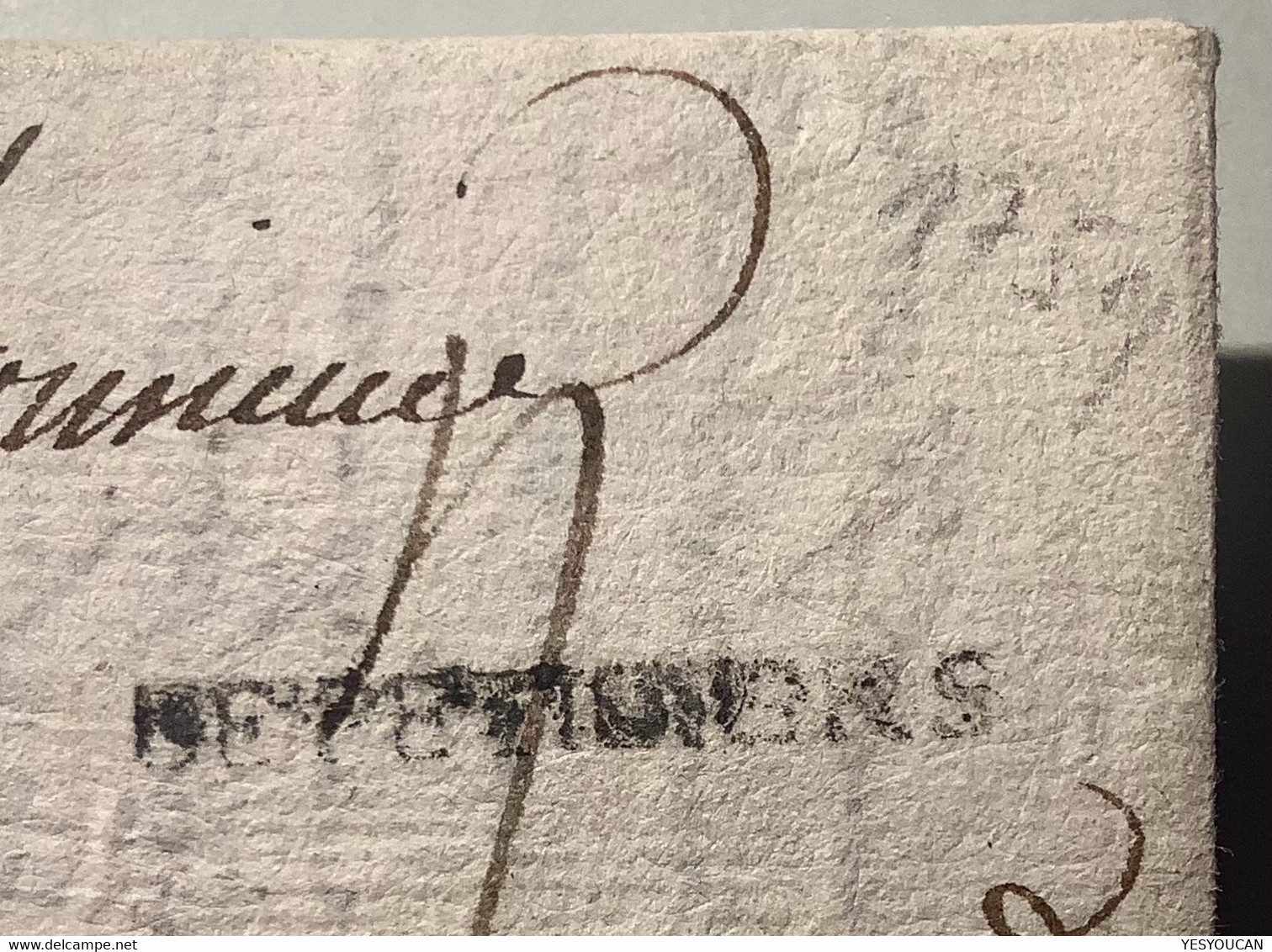 1759- Lettre DE PETIVIERS ( Pithiviers Loiret ) Lenain L1 IND 15(France Marque Postale 43 Cover Prephilately - 1701-1800: Precursors XVIII