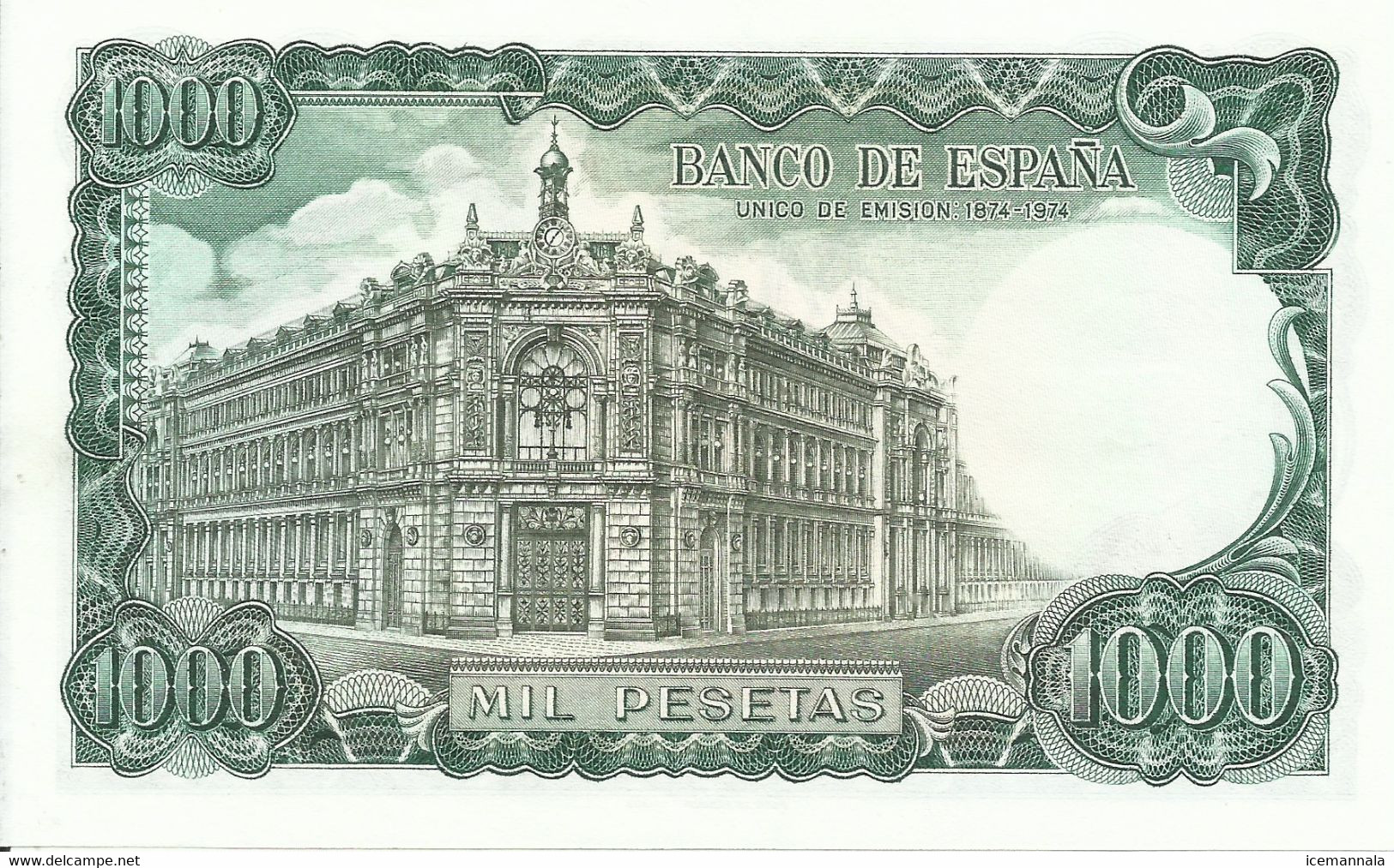 BILLETE 1000 PESETAS, EMISION  17/9/1971   (SIN CIRCULAR) - 1000 Pesetas