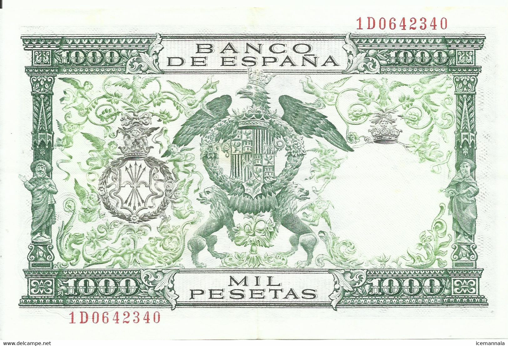 BILLETE 1000 PESETAS, EMISION  29/11/1957  (E B C) - 1000 Peseten