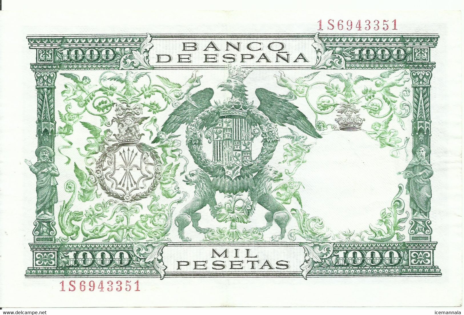 BILLETE 1000 PESETAS, EMISION  29/11/1957  (E B C) - 1000 Pesetas