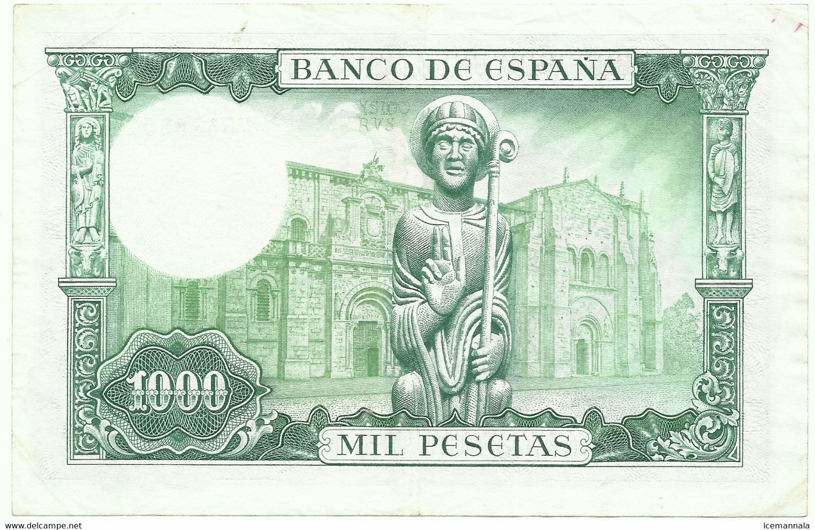 BILLETE 1000 PESETAS, EMISION   19/11/1965  (M B C ) - 1000 Peseten