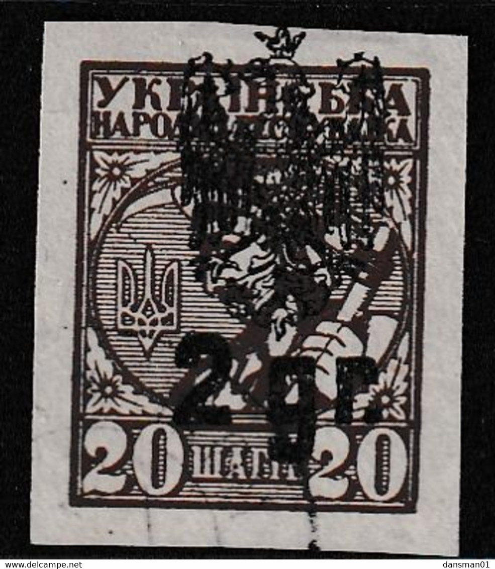 1921 Poland Ukraine POLISH KORPS BEKAHALOSK Unissued 2 Gr/20szag Used - Varietà E Curiosità