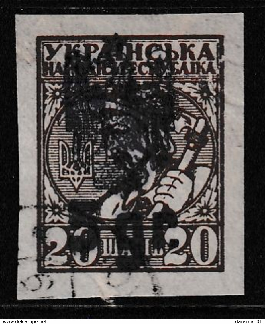 1921 Poland Ukraine POLISH KORPS BEKAHALOSK Unissued 5 Gr/20szag Used - Errors & Oddities