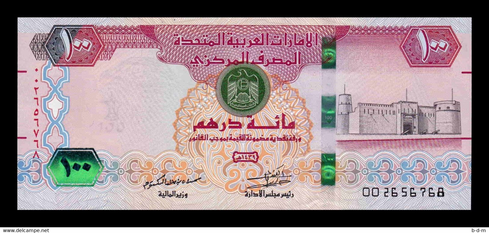 Emiratos Arabes Unidos United Arab 100 Dirhams 2018 Pick 30g Sc Unc - Ver. Arab. Emirate