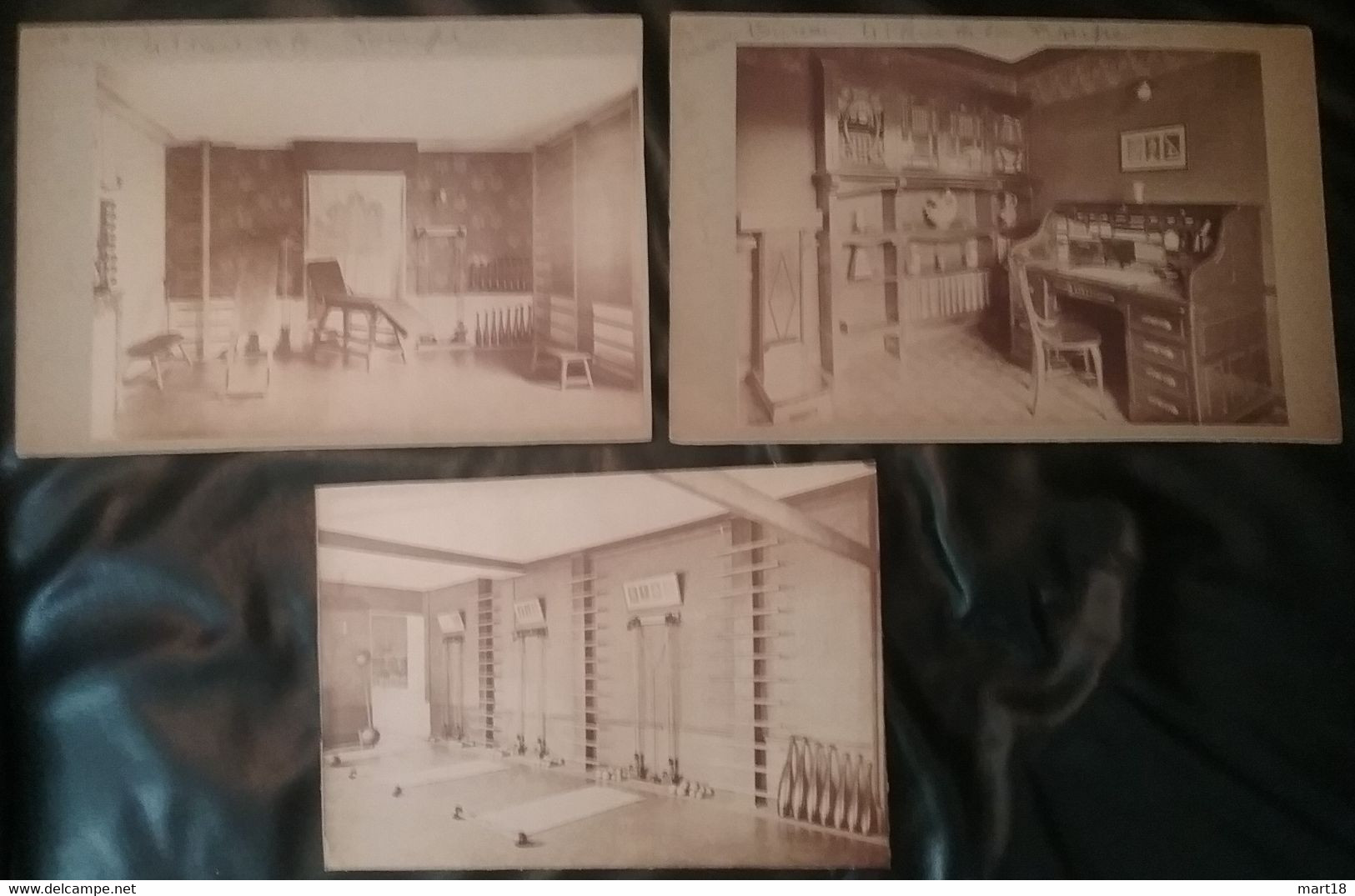 3 Photos Originales - 41 Rue De A Pomppe Paris - Salle De BOXE ( Gym ) - An 1900 - Altri & Non Classificati