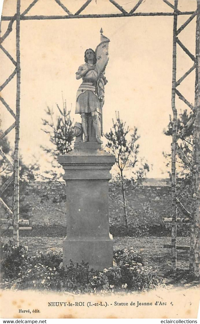 Neuvy-le-Roi         37        Statue De Jeanne D'Arc            (voir Scan) - Neuvy-le-Roi