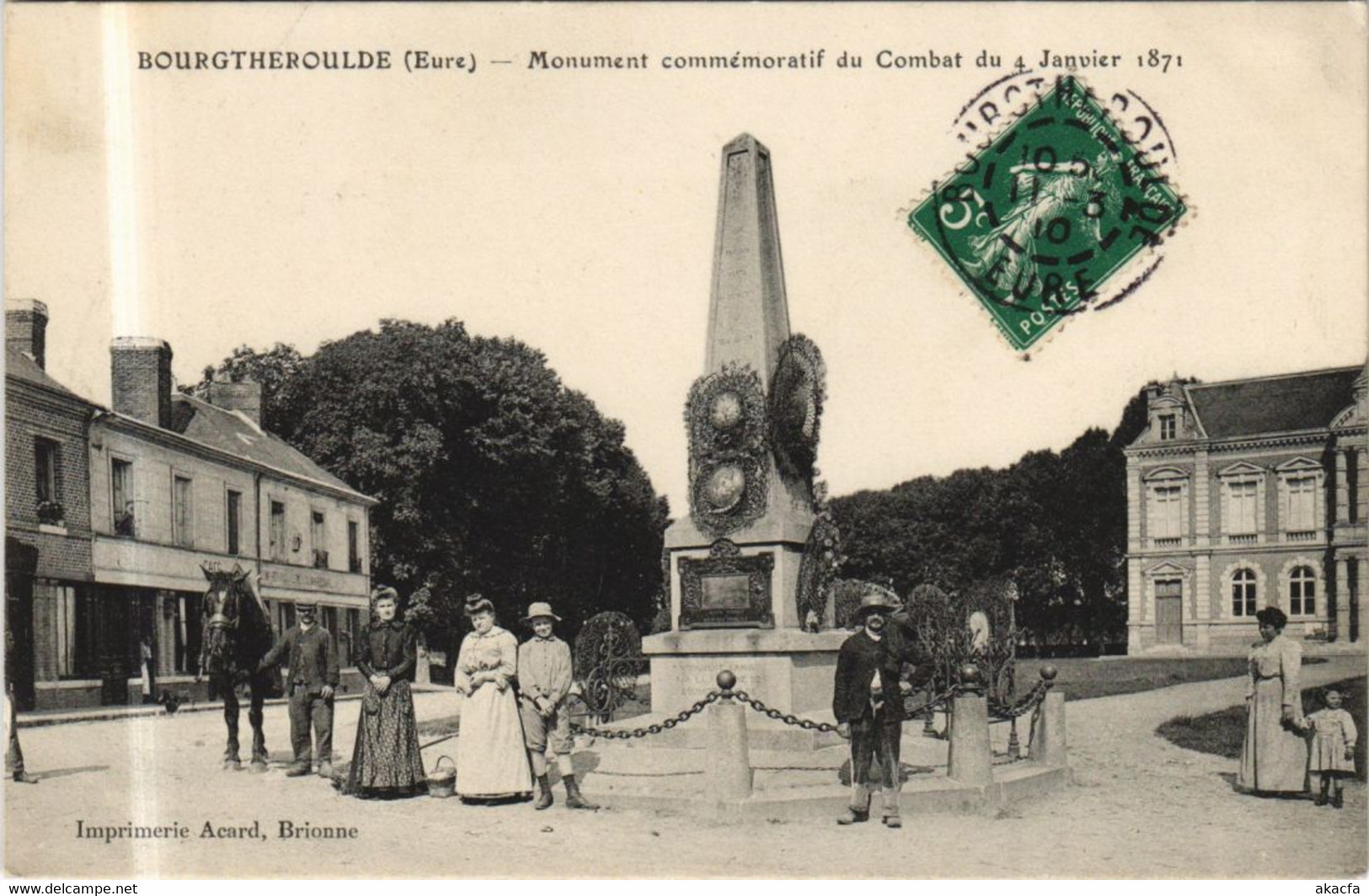 CPA BOURGTHEROULDE Monument (1161529) - Bourgtheroulde