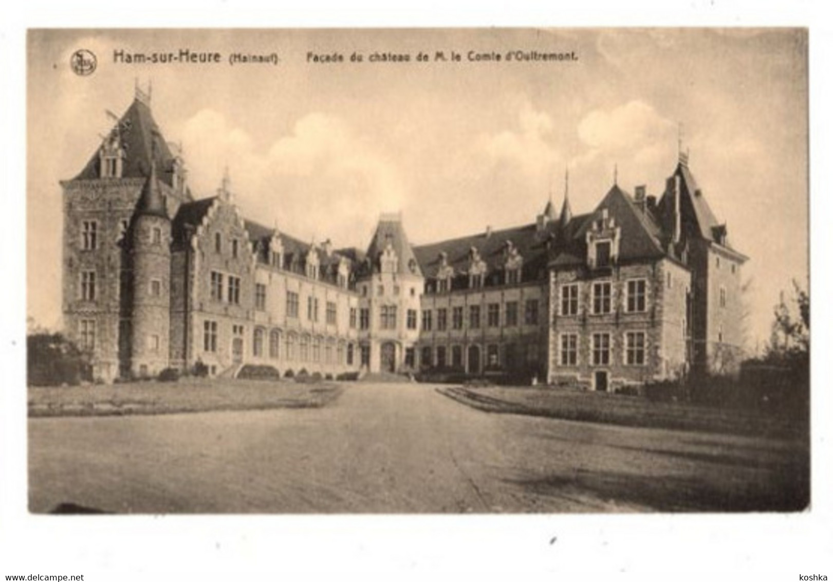 HAM SUR HEURE - Façade Du Château De M Le Comte D' Oultremont - Non Envoyée - édition Nels No 10 - Ham-sur-Heure-Nalinnes