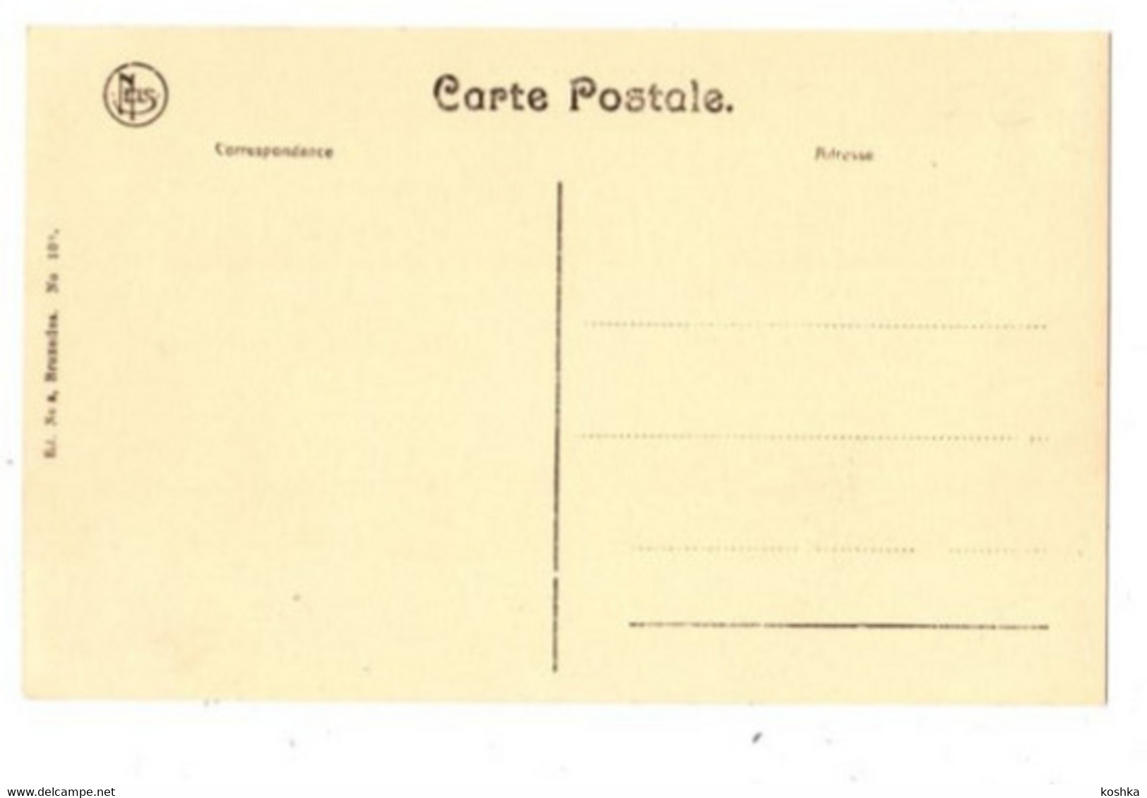 HAM SUR HEURE - Façade Du Château De M Le Comte D' Oultremont - Non Envoyée - édition Nels No 10 - Ham-sur-Heure-Nalinnes