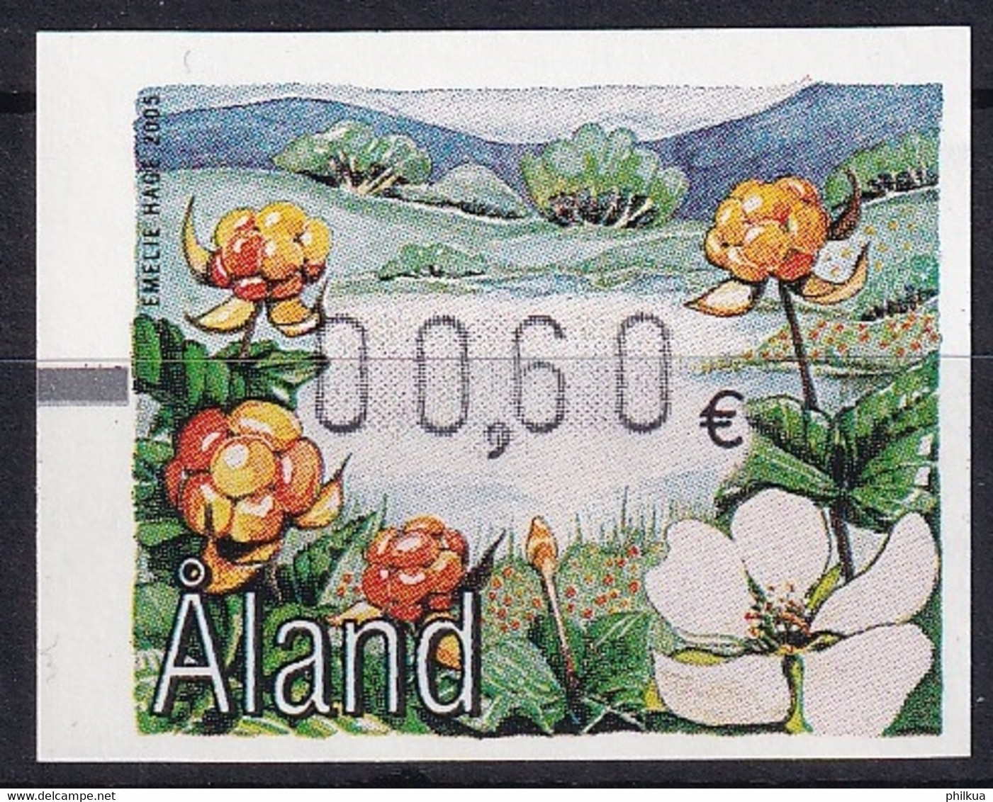 MiNr. 16 Finnland Alandinseln, Automatenmarken2005, 3. Jan. Beeren (III) Postfrisch/**/MNH - Aland