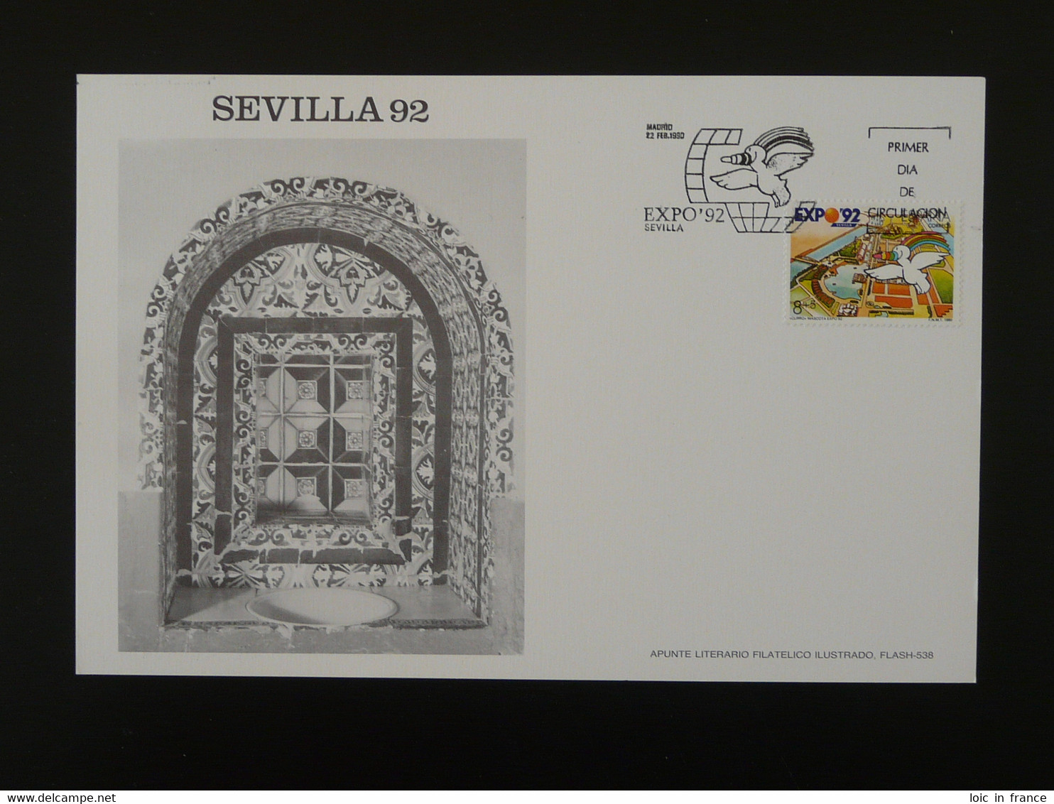 Feuillet FDC Folder Exposition Universelle Sevilla Espagne Spain 1992 - 1992 – Sevilla (Spain)