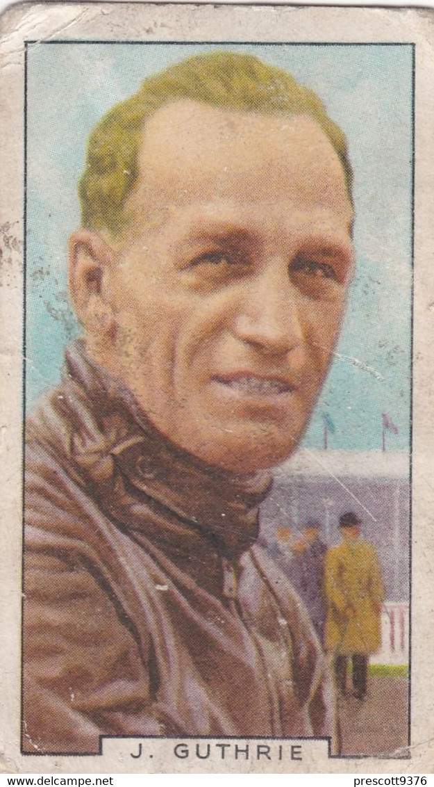 24 Jimmy Guthrie - Sporting Personalities 1936 - Gallaher Cigarette Card - Original - Sport - Motor Cycling - Gallaher