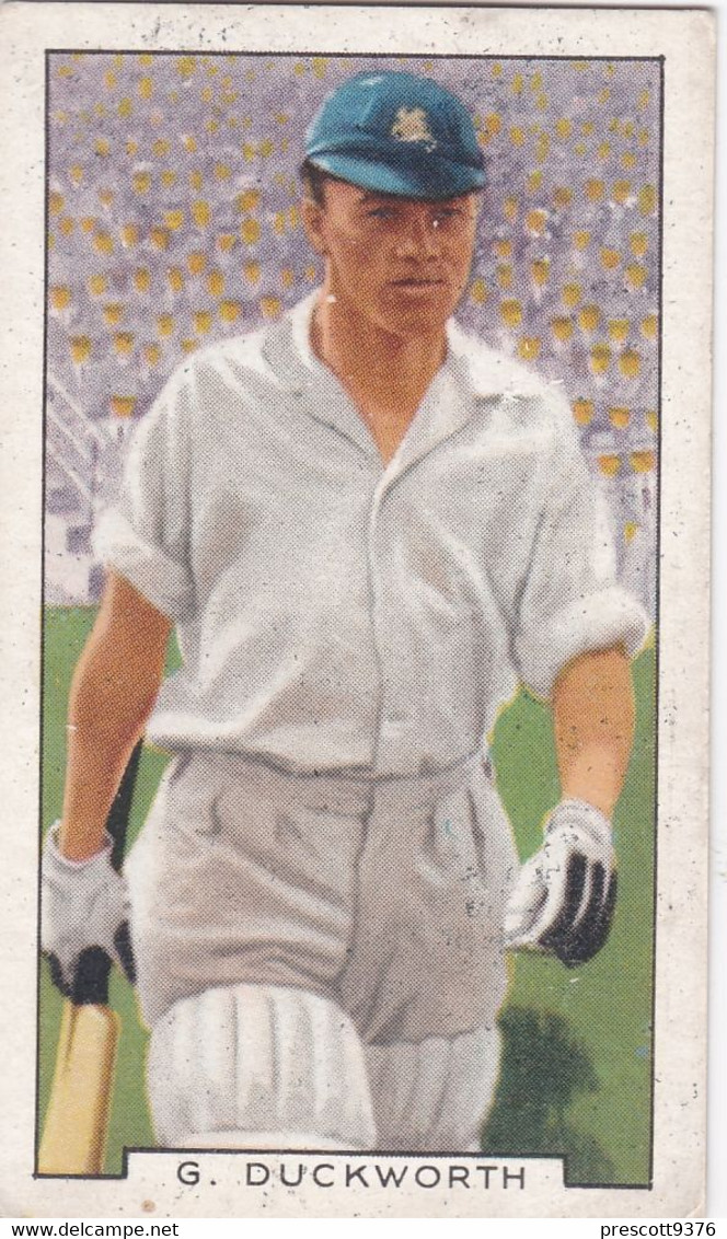 21 George Duckworth  - Sporting Personalities 1936 - Gallaher Cigarette Card - Original - Sport -  Cricket - Gallaher