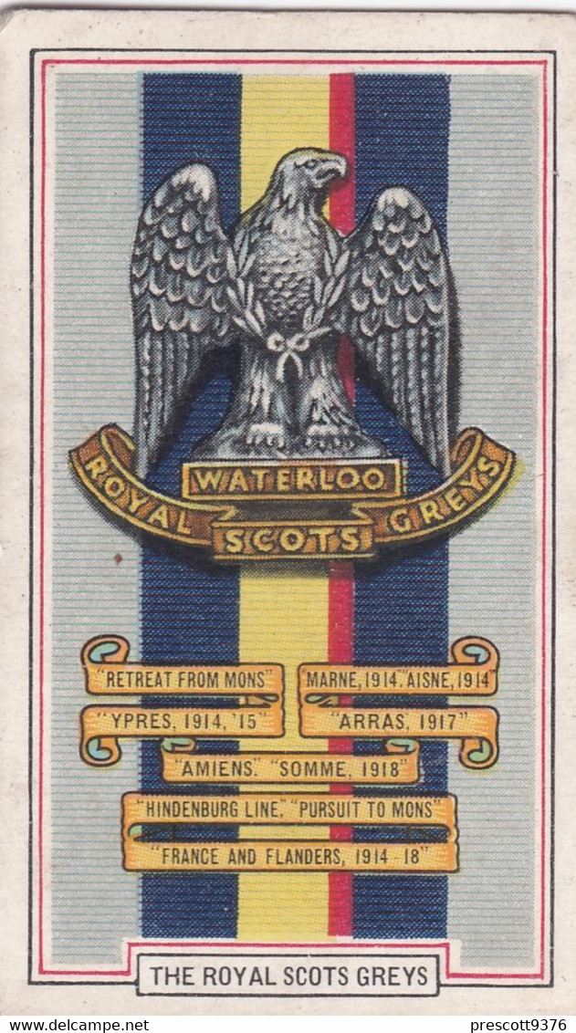 19 The Royal Scots Greys   - Army Badges 1939 - Gallaher Cigarette Card - Original - Military - Gallaher